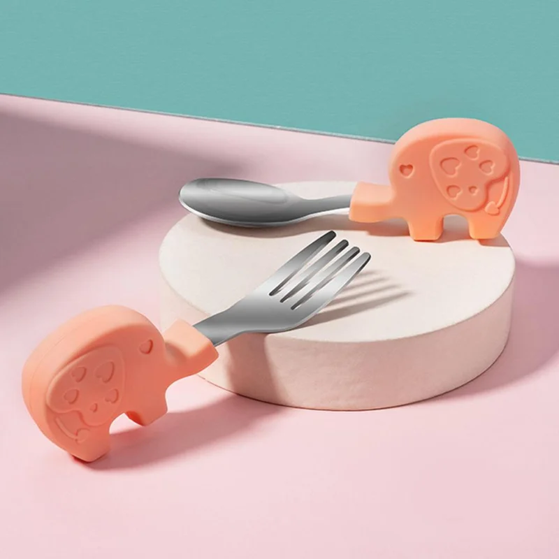 Food Grade Silicone Kids Cute Baby Gadgets Utensils Dinnerwa