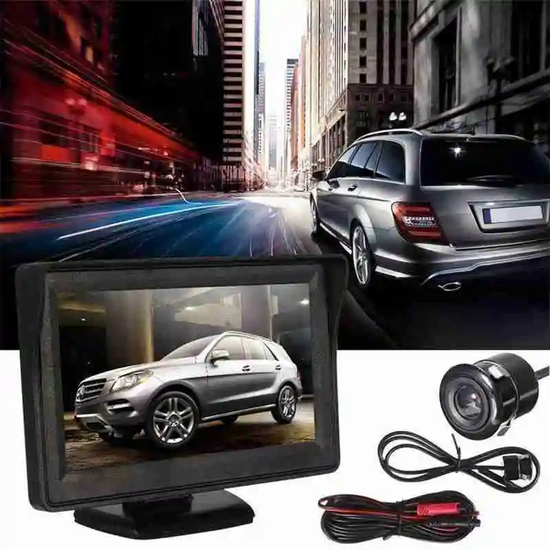 

In-Vehicle Backup Reverse Car Camera Flush Mount Mini Waterproof Color Nightvision 18.5mm Black Cameras J4V6