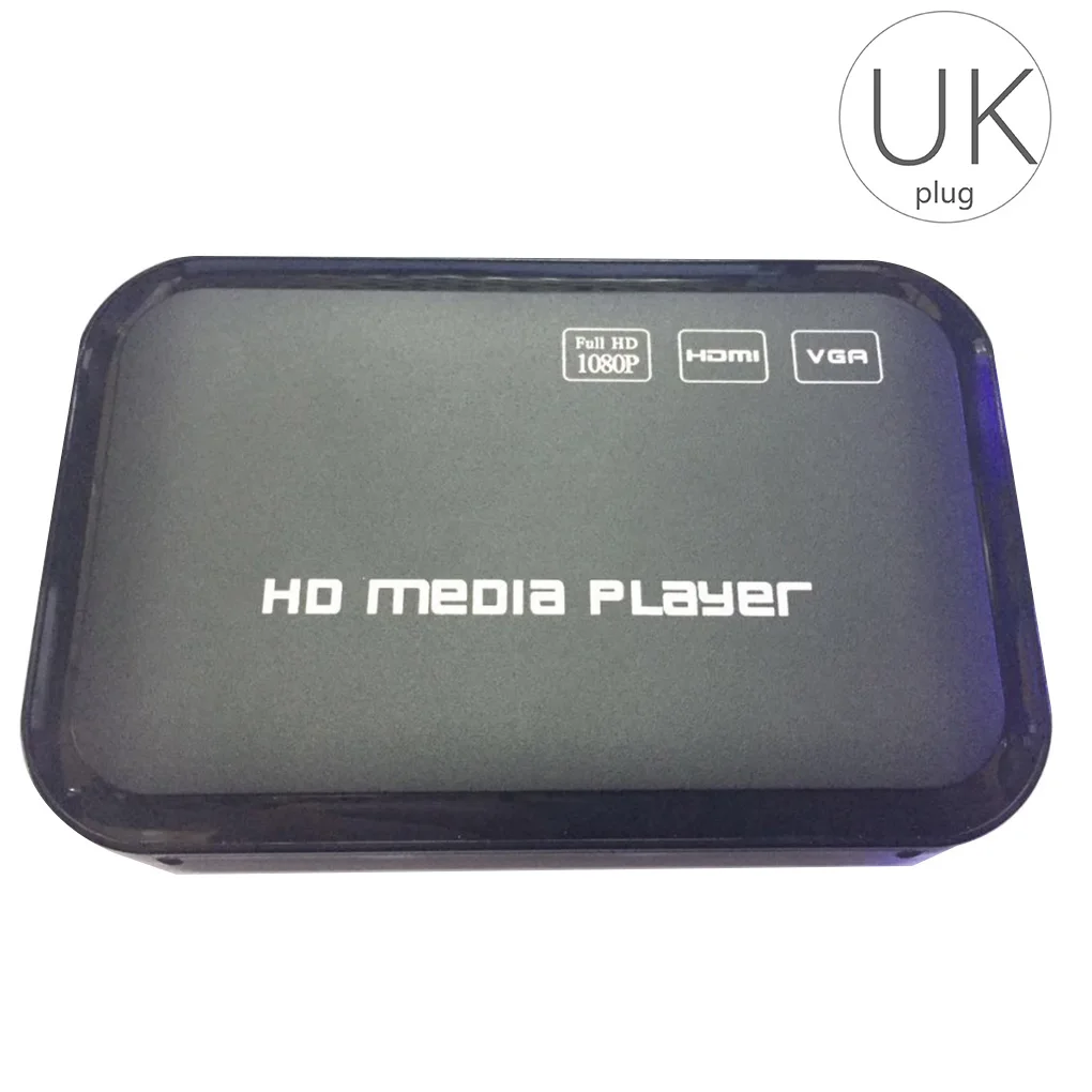 Full HD 1080P медиаплеер центр мультимедийный видео плеер SD SDHC MMC карты USB пульт