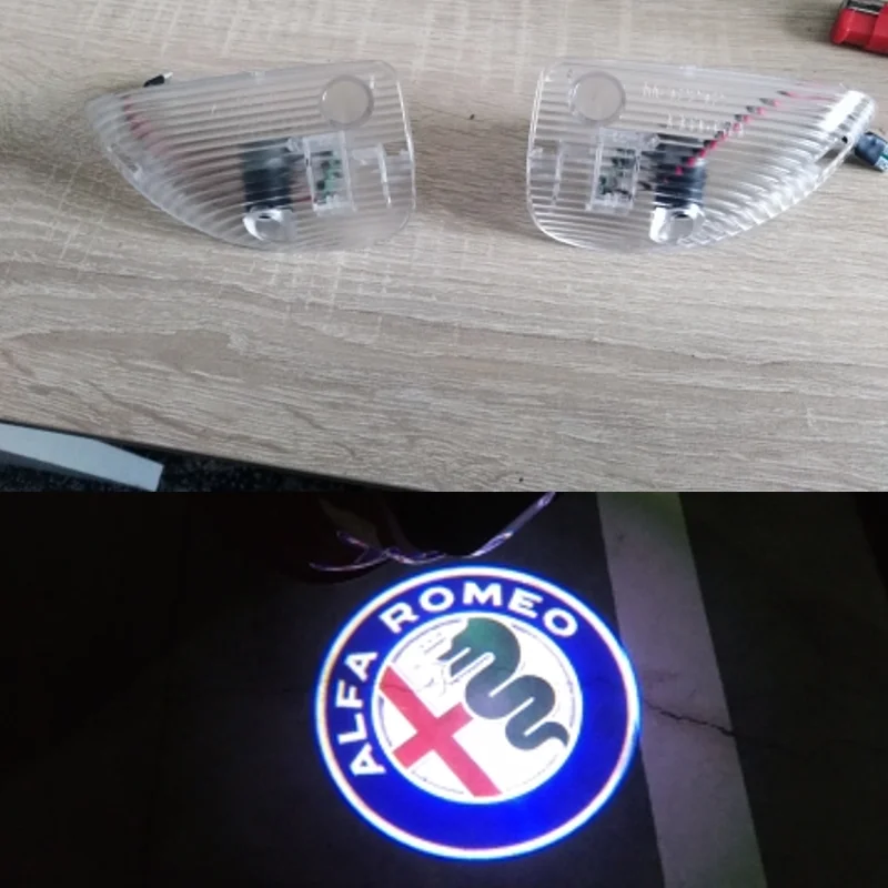 

Alfa Romeo Car Courtesy Door Logo Welcome Light LED Puddle Laser Shadow Projector Lamp for 147 GT All Models
