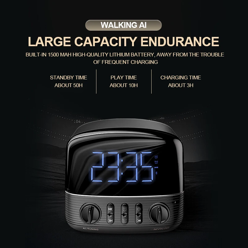 SOAIY умная колонка с голосовым управлением беспроводной Bluetooth аудио портативный