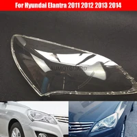 car headlamp lens for hyundai elantra 2011 2012 2013 2014 car replacement auto shell cover