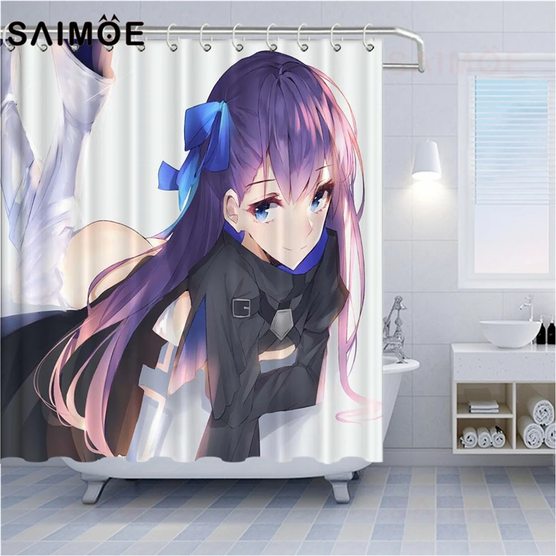 Водонепроницаемая занавеска для душа с рисунком аниме FATE The Holy Grail War | Дом и сад