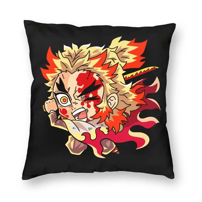

Модный убийца демонов Наволочки Kimetsu No Yaiba для диванных подушек, домашний декор, Аниме Манга, курица ренгоку, квадратная наволочка 45x45