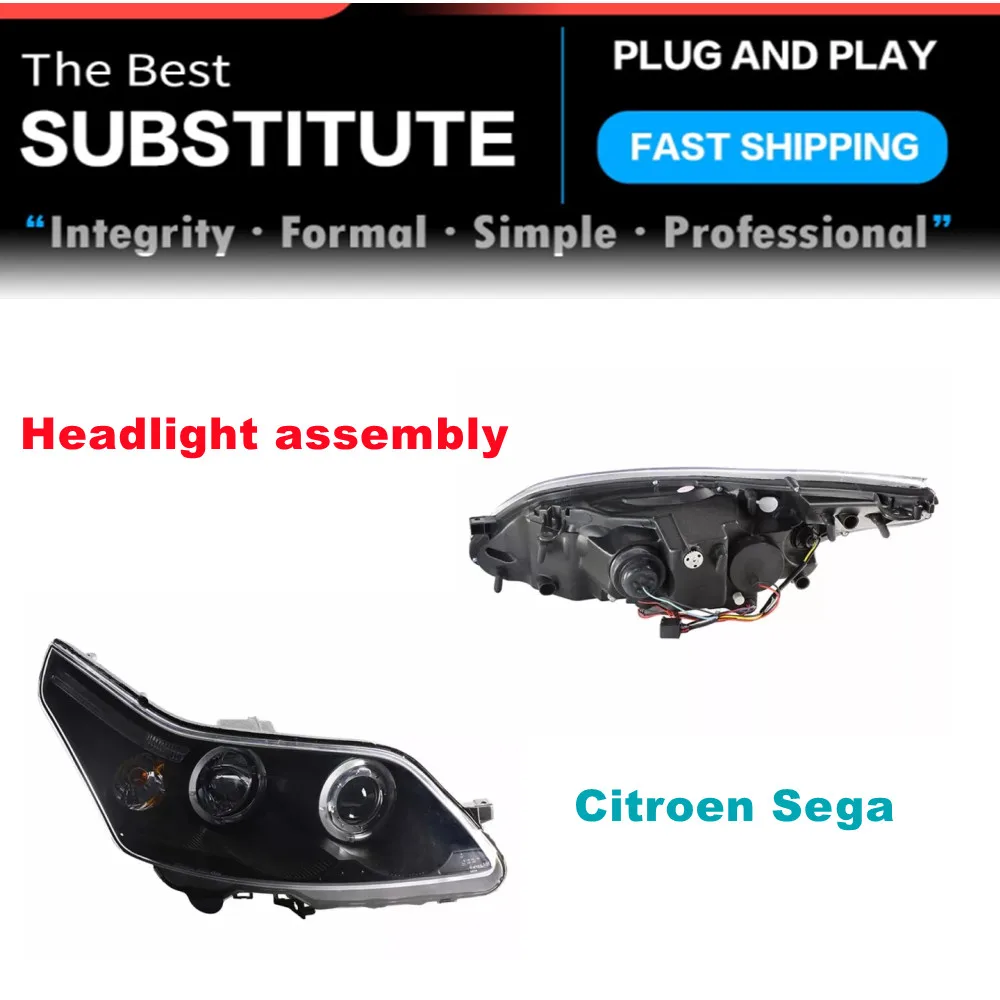 

Headlight Assembly 2008 2009 2010 2011 Car Headlight Projector Head Lamp Angel Eyes For Citroen Sega