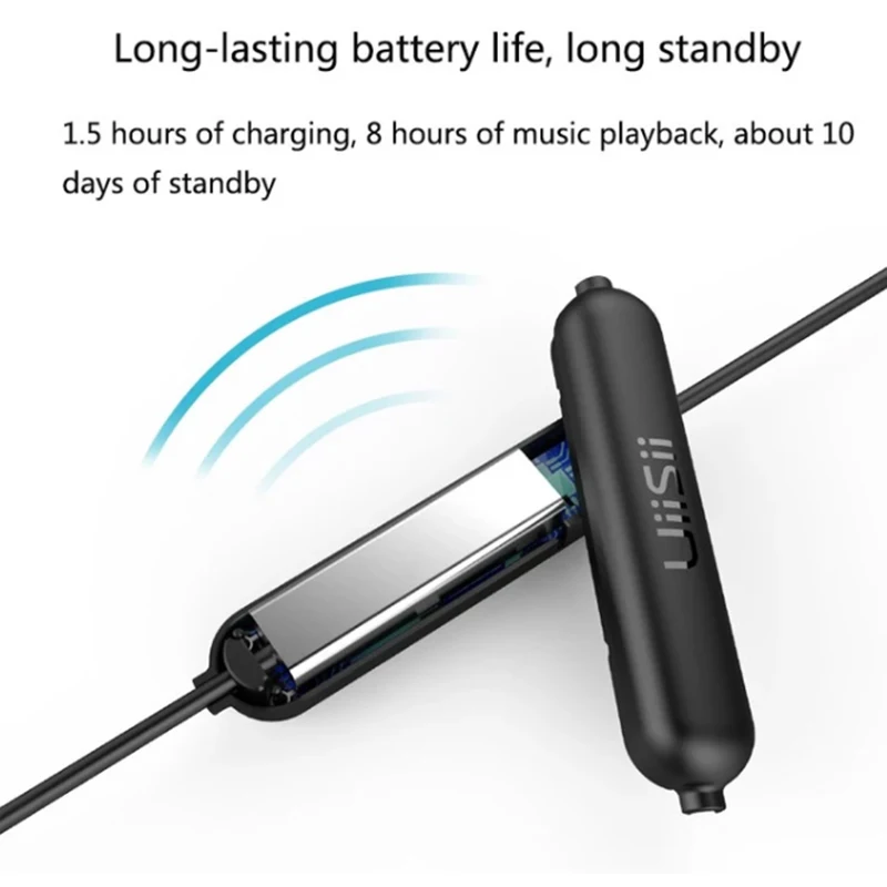 Uiisii B6 беспроводные bluetooth наушники спортивные BT5.0 IPX4 водонепроницаемые в ухо iOS и