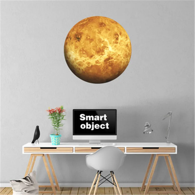 Светящаяся Настенная Наклейка s Planets Venus солнечная система светится в темноте для