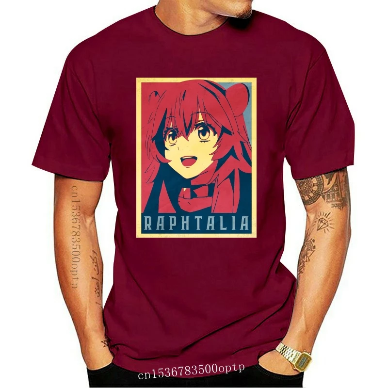 

New Men t-shirt The Rising of the Shield Hero Raphtalia Political Anime Shirt tshirt Women t shirt