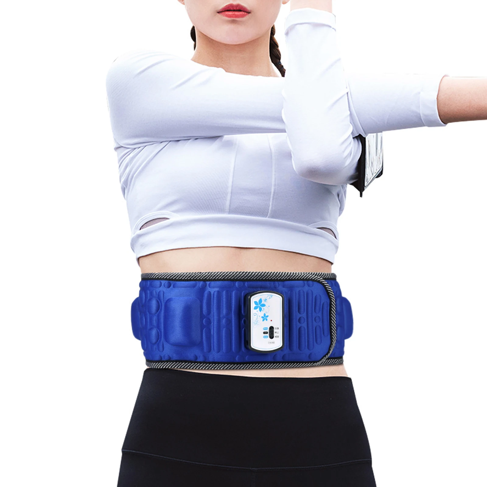

Lazy Fat Removal Machine Electric Abdominal Stimulator Body Vibrating Slimming Belt Belly Muscle Waist Trainer Massager