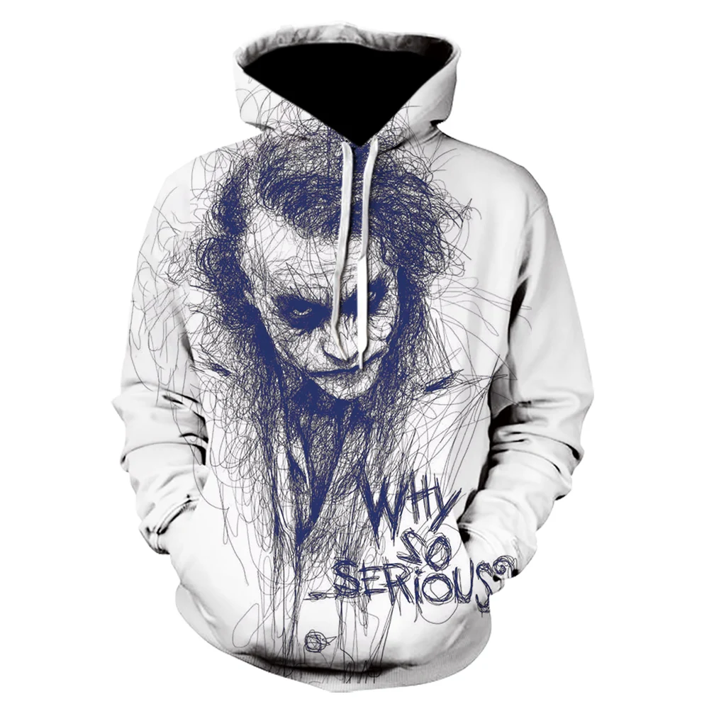 

Novelty clown 3d hoodie Men Joker Poker men hoodies sweatshirts Funny sweatshirt Hip Hop Mens Clothes hoodies men 2021 Tops