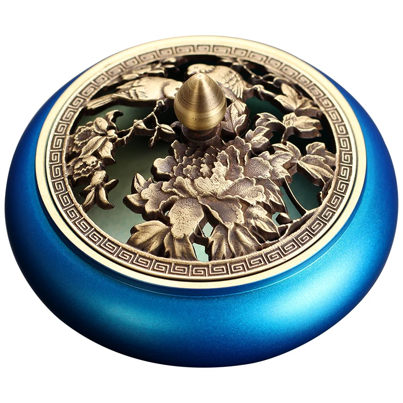 Металлическая портативная большая курильница из чистой меди керамические