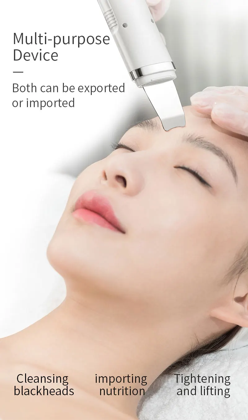 Ultrasonic Shovel Pore Cleaner Foreo Beauty Skin Care EMS Pulse Micro Electric Apparatus Belleza Facial TSLM1 | Красота и здоровье
