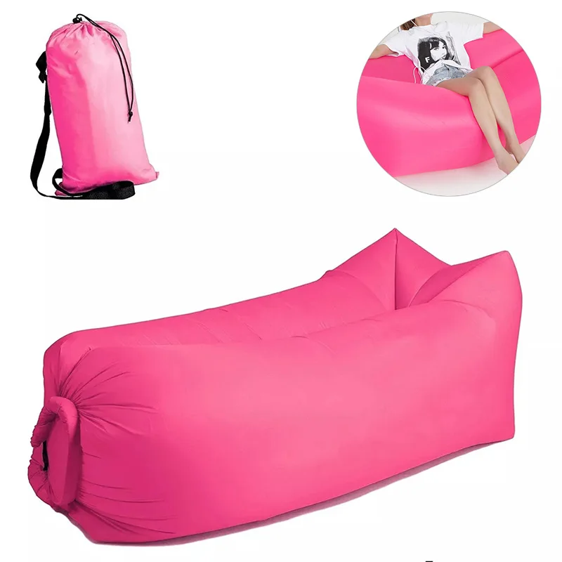 

Outdoor Inflatable Sofa Lazy Bag Portable Ultralight folding Camping Sleeping Bags Air Bed Travelling Hiking Pool Beach Parties