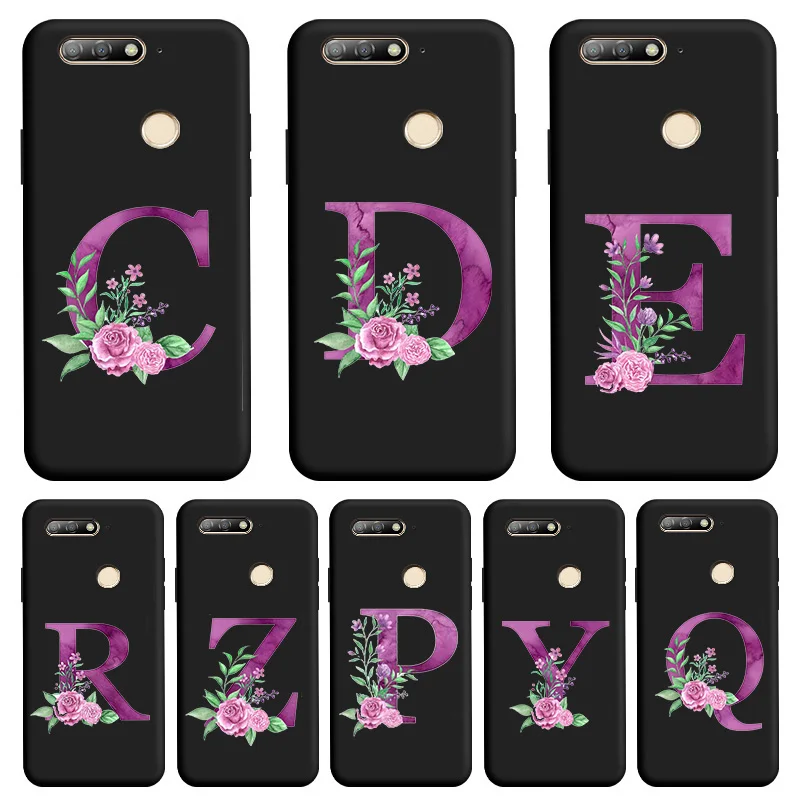 

Art numbers Fashion Phone Case For Honor 7a Prime Case Soft Silicone TPU Colorful Shell For Huawei Y6 Prime 2018 Edging Case