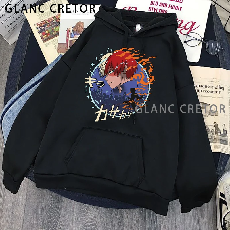 

My Hero Academia Anime Series Hoodies Men 2021 Autumn Winter Casual Harajuku Mens Hoodie Sweatshirts Hip Hop Hoody
