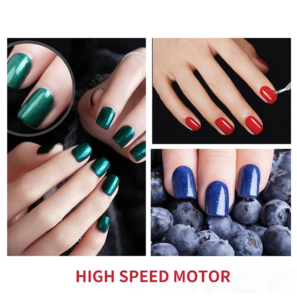 

1 Set Type Electry Grinder Nail Polishing Pen Machine Nail Art Decoration Professional Portable Tools #G