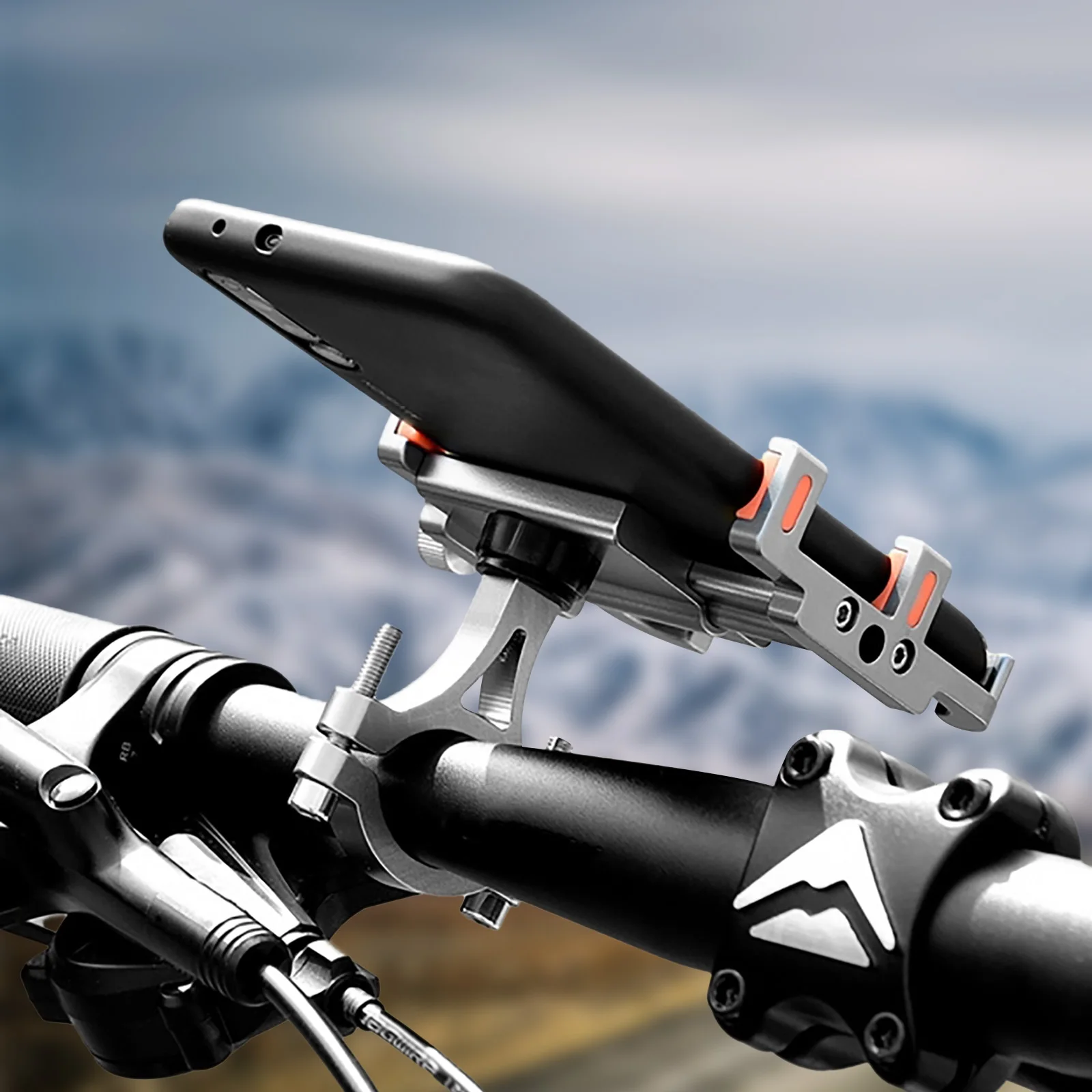 aluminum bicycle phone holder for 60 100mm width mobile phone durable portable adjustable rack bracket bike accessories free global shipping