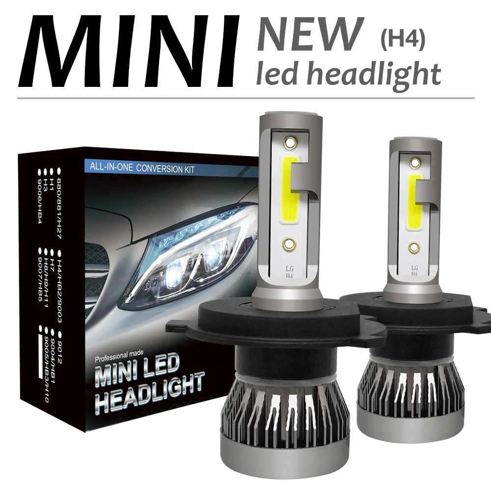 

2pcs H4 / HB2 / 9003 120W 12000LM 6000K Super Bright LED Car Headlight Lamp Bulbs Kit IP68 Waterproof Fog Lamp Hi / Lo for Car