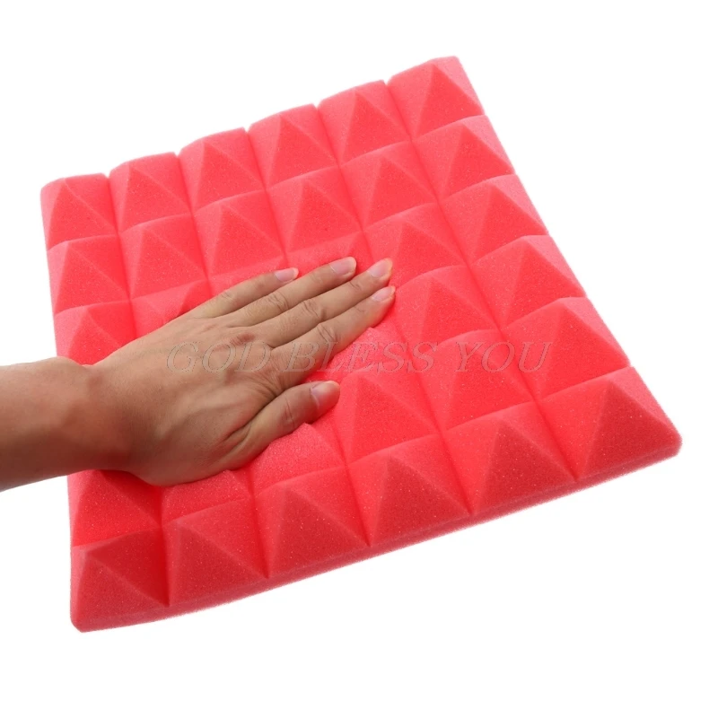 30x30x5 см звукоизоляция пена акустическая пена лечение звука студия комната поглощения клиновые плитки полиуретановые обои из вспененного полимера