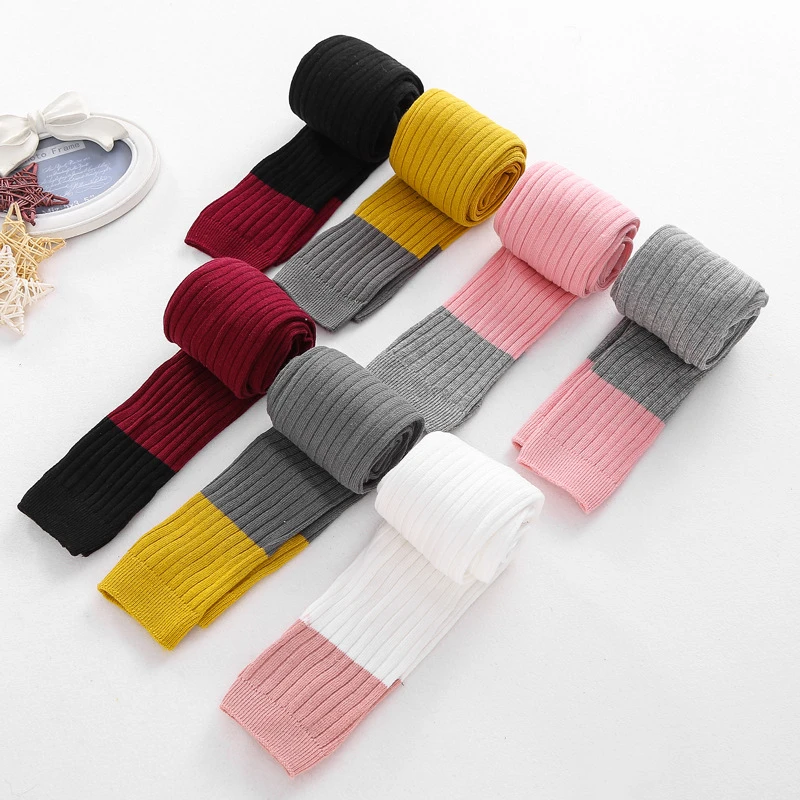 Леггинсы для девочек хлопковые детские леггинсы эластичные цветные Детские