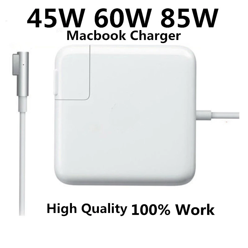 

100% New Work 45W 60W 85W MagSafe 1 L-Tip Notebook Laptops Power Adapter Charger For Macbook Air Pro 11'' 13'' 15'' 17''