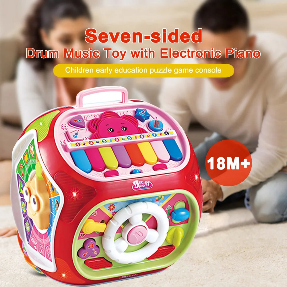 Многофункциональные Музыкальные Игрушки для малышей веселый домик детей куб