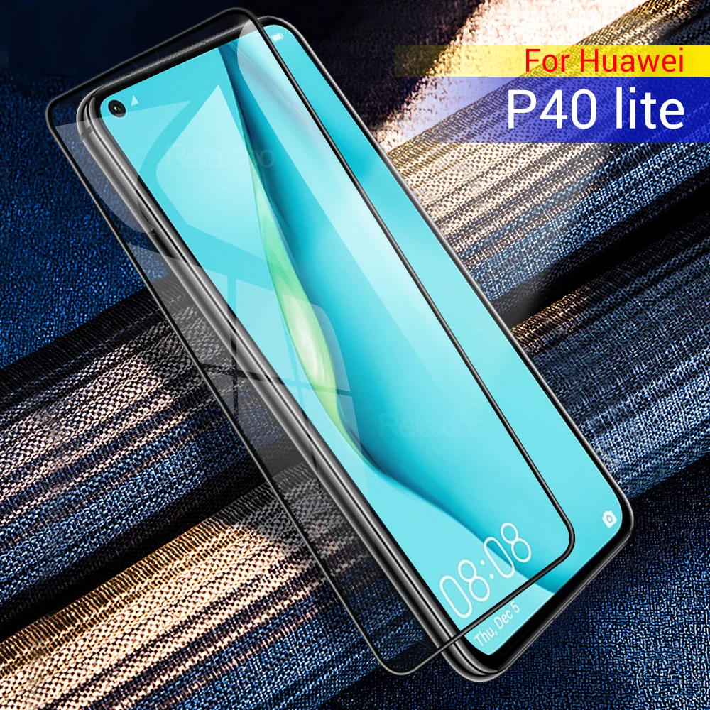 Стекло для Huawei P40 30 Lite полное покрытие Защита экрана легкое защитное стекло huawie P 40