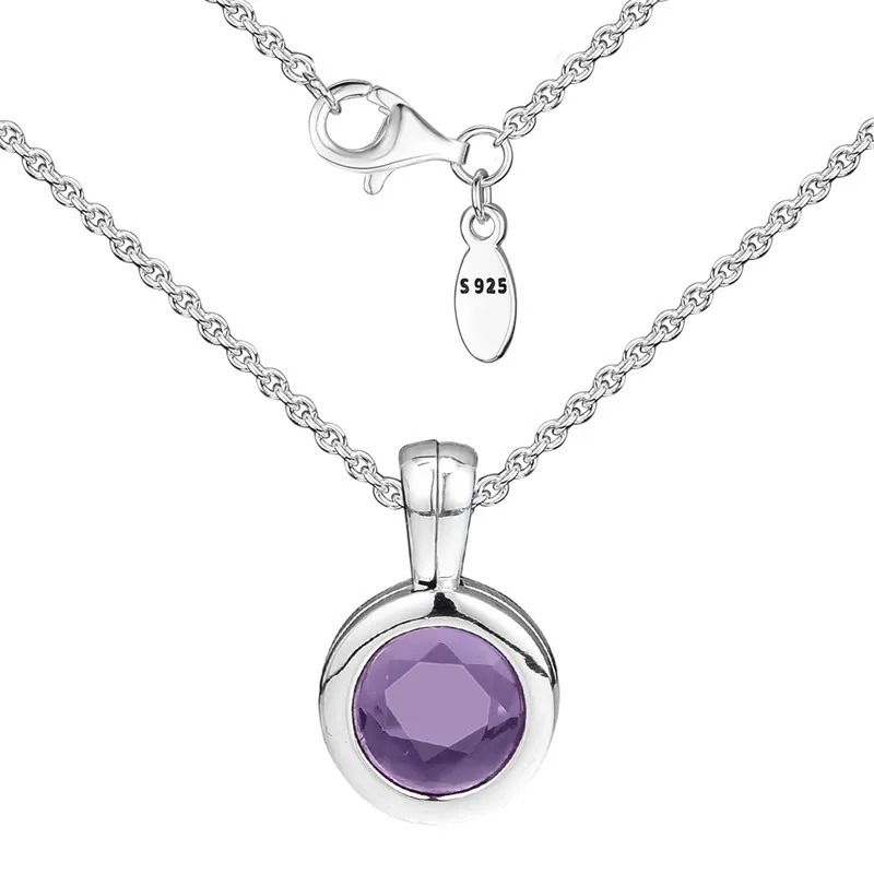 

Purple Faceted Floating Locket Pendant Charms for Snake Chain Bracelets Women 925 Sterling Silver Charms for Jewelry Making