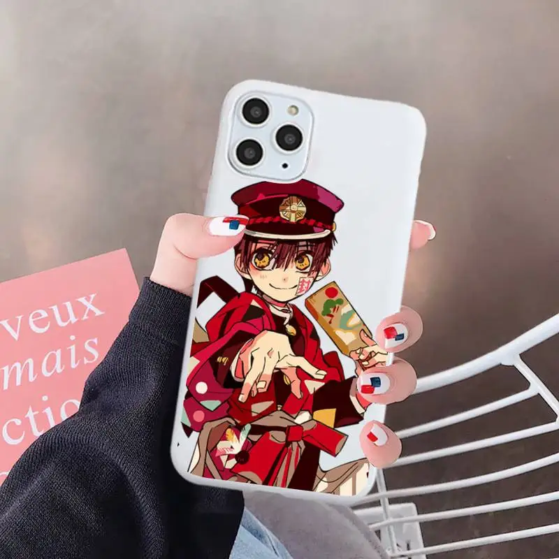 

Anime Toilet Bound Hanako Kun Phone Case White Color for iPhone 6 7 8 11 12 s mini pro X XS XR MAX Plus