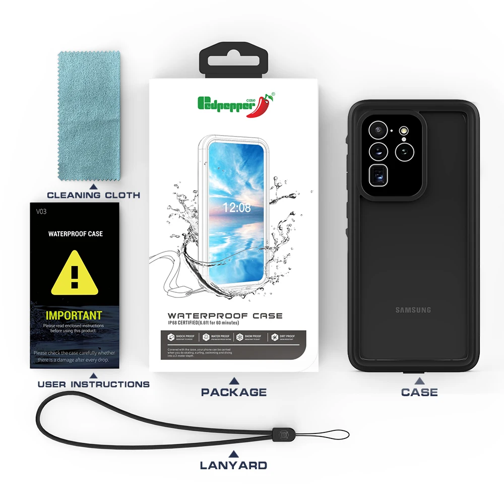 IP68 Дайвинг Водонепроницаемый чехол для iPhone 11 Pro Max XR XS MAX 5S SE 6S 7 8 Plus прочный Чехол