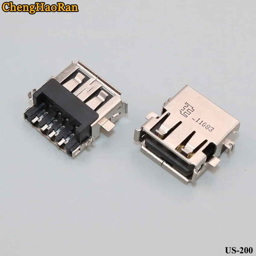 ChengHaoRan 2 шт./лот USB 0 Тип A женский базовый AF гнездовой разъем тип пластины 180