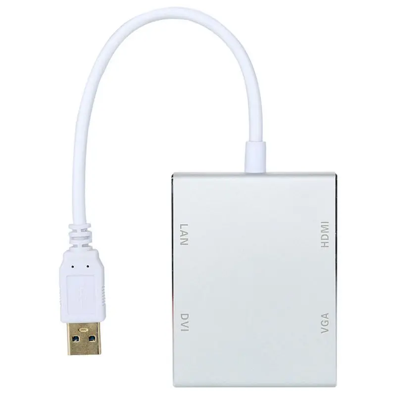USB 3 0 к HDMI/DVI-I/VGA адаптер мульти порт видео дисплей конвертер 1080p HD US |