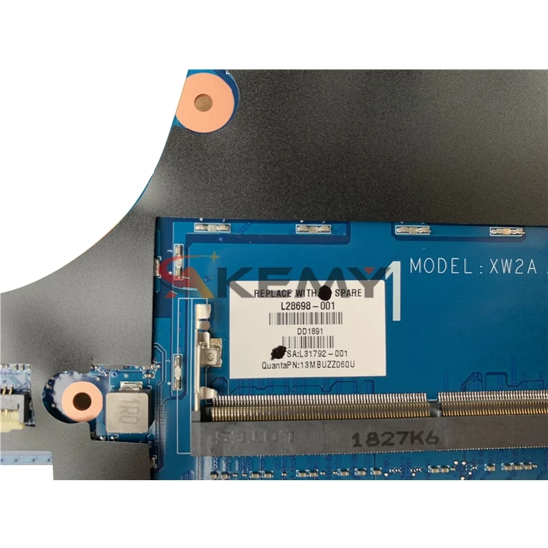 Billig For HP Zbook 15 17 G5 XW2A Motherboard L28698-001 L31792-001 DA0XW2MBAG0 P2 4GB I7-8750H Fully Tested