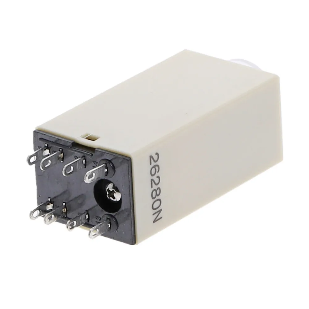 1 шт. H3Y 2 DC 12V 24V /AC 110V 220V Таймер задержки Реле времени 0 5 сек с базой 5A|time relay|delay timerac