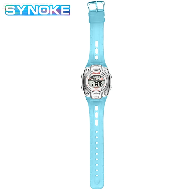 

SYNOKE Children's Watch Cute 50M Waterproof Sport Watches LED Girls Boys Gifts Alarm Electronic Clock Kids Digital Watch Relgio