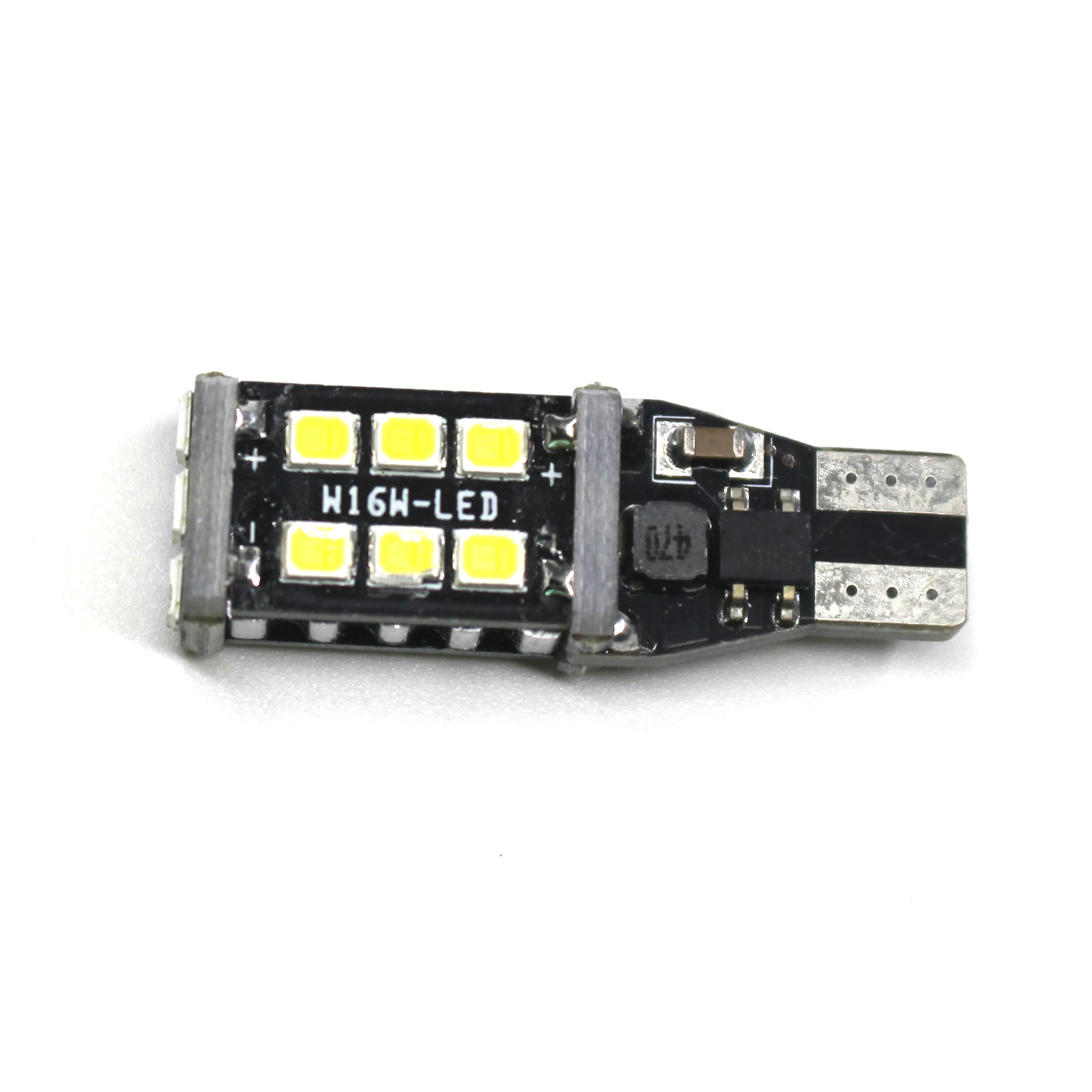 2 шт. автомобильная светодиодная лампа Canbus W16W T15 2835 15SMD светодиодные фонари