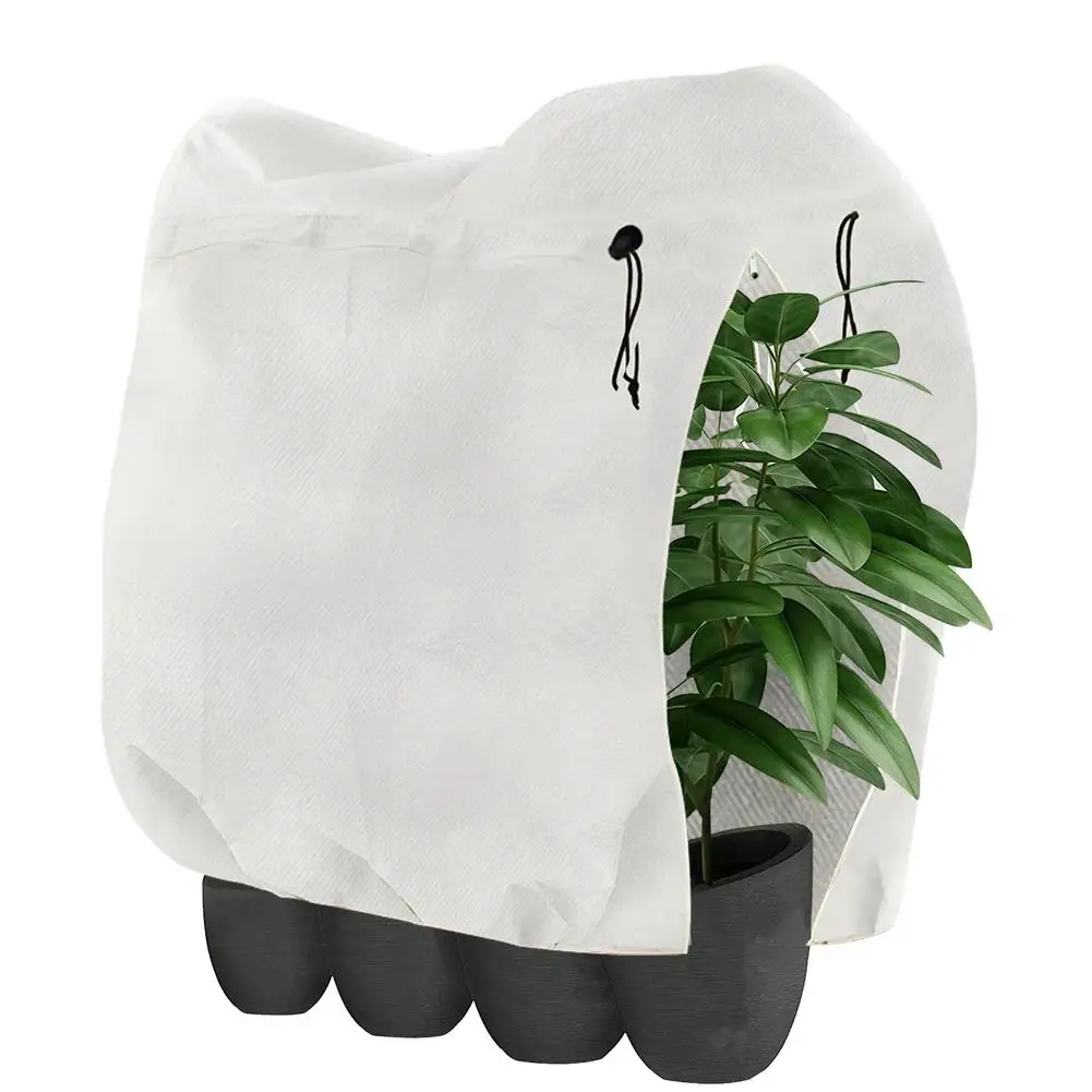 

Plant Covers Frost Blankets For Outdoor Plants With Drawstring Reusable Adjustable Pocket Thicken Plant Cover For Plants Trees