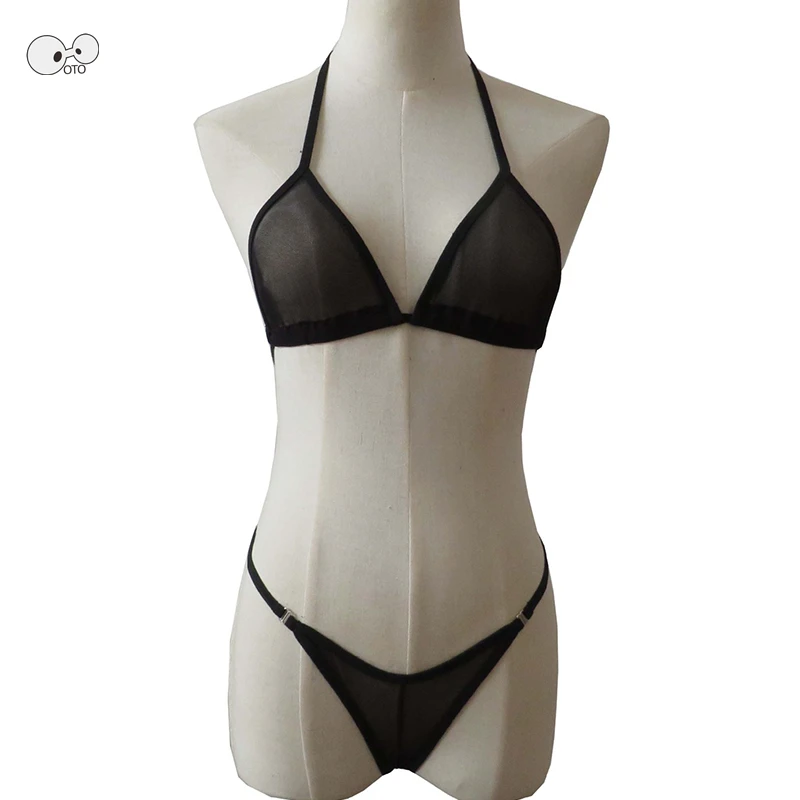 Transparent Extreme Micro Bikini 2020 Sexy Swimsuit G String Bikini Set Back Tie Strap Brazilian Swimwear Beachwear Bathing Suit