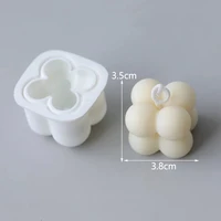 1 pcs square cube candle mould soy wax essential oil aromatherapy candle diy cloud shape candle material wax 3d silicone mold