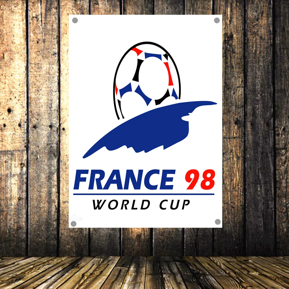 Флаг Кубок мира по Франции 1998 с четырьмя отверстиями баннер постер для футбола