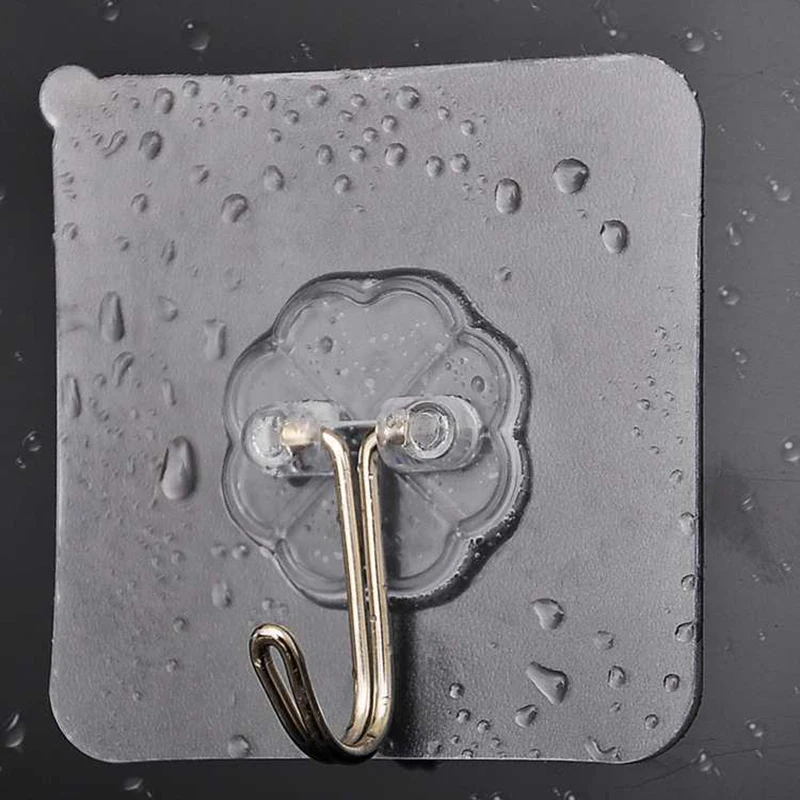 

Household Strong Transparent Self-adhesive Hook Kitchen Accessories Bathroom Design Hanger Seamless Hook Kitchen Accessories