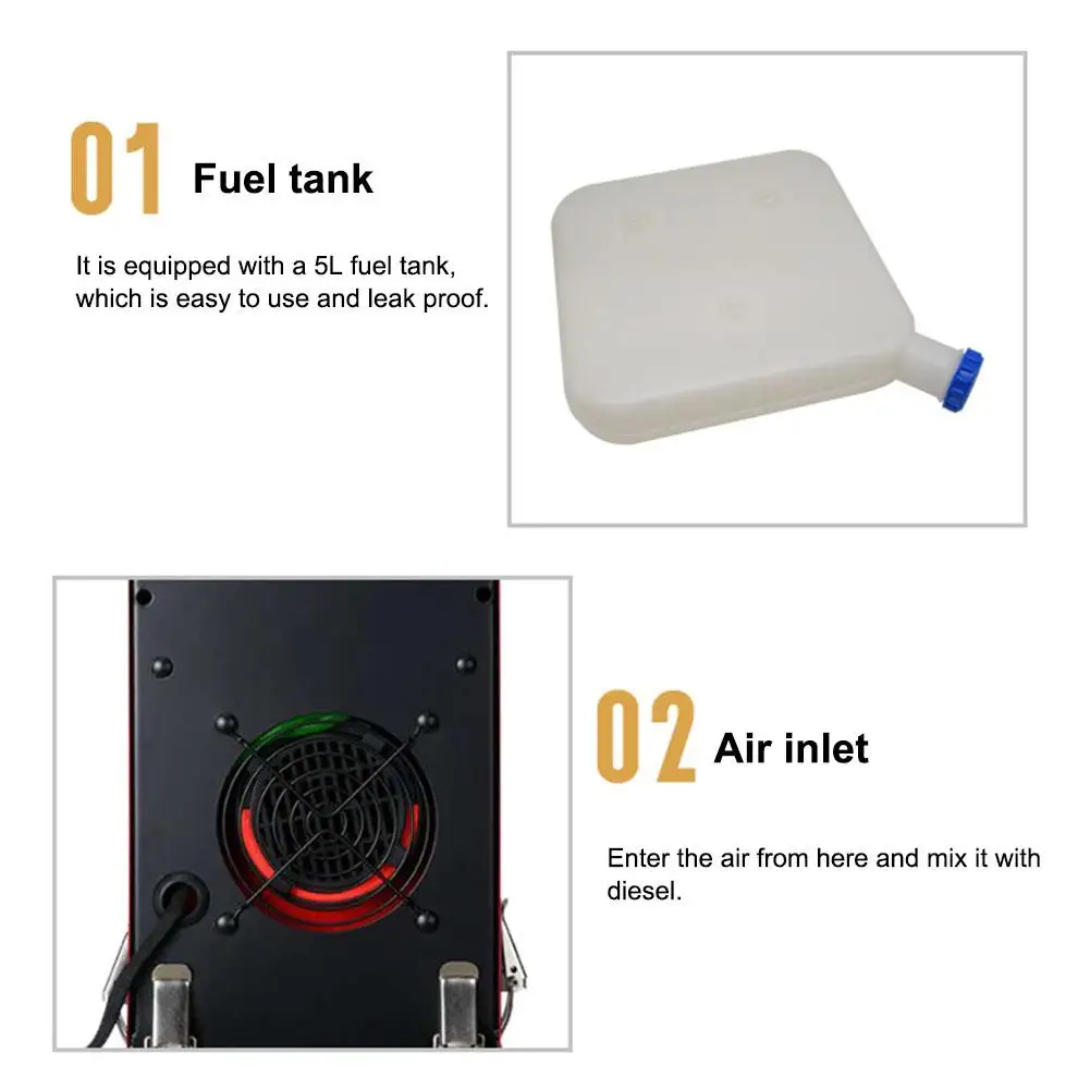 Универсальный автомобильный вспомогательный нагреватель 12 В 5 кВт Воздушный