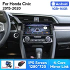 Автомобильный мультимедийный плеер Android IPS для Honda Civic 2015, 2016, 2017, 2018, 2019, 2020, радио, стерео, рулевое управление, GPS, бесплатная карта