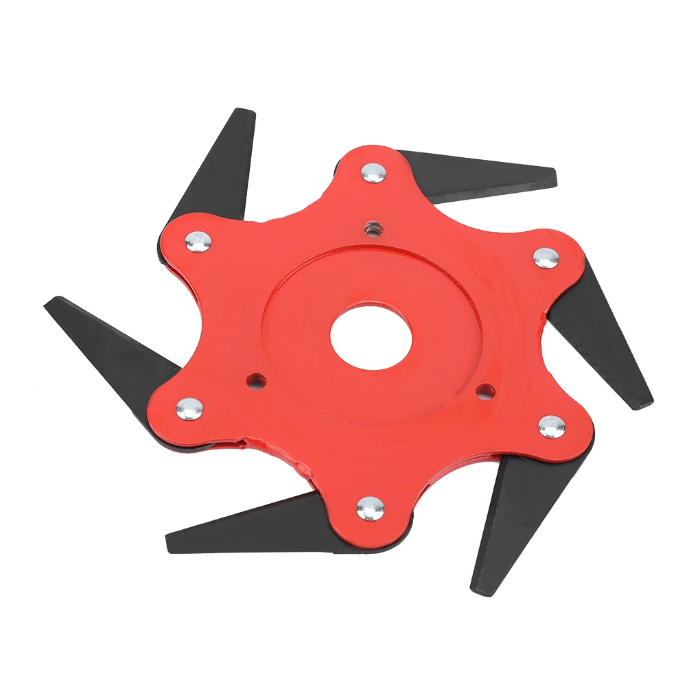 

6 Steel Razor Updated Trimmer Head Cutter Garden GrassTool Fit Lawn Mower 65Mn