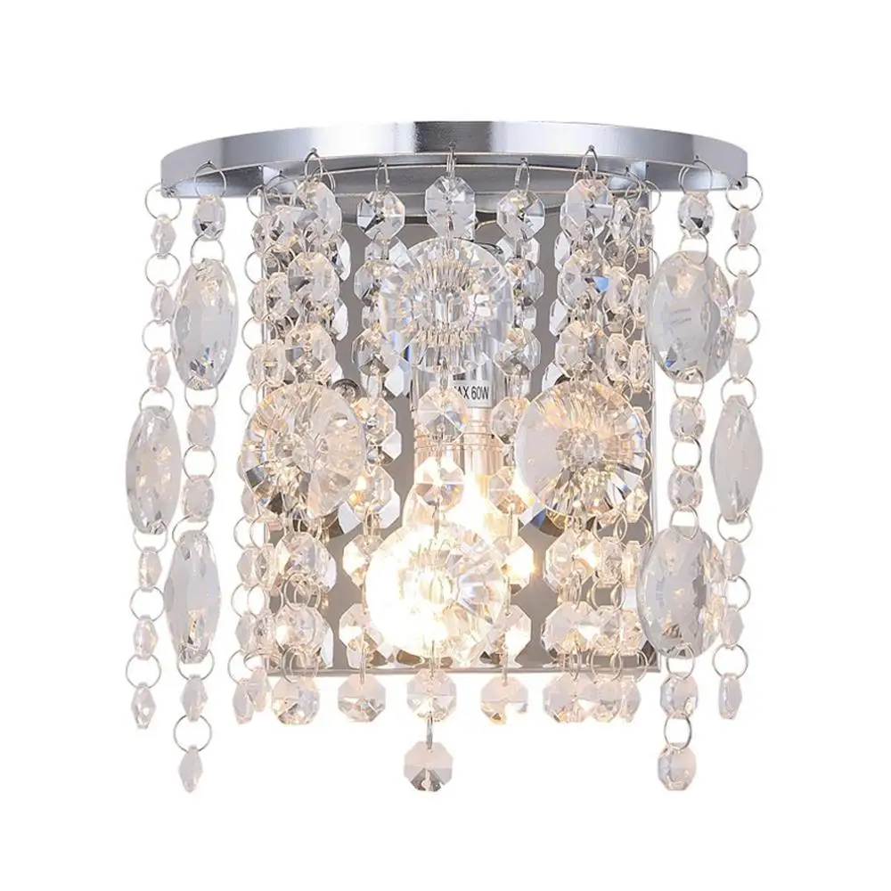Modern minimalist crystal wall lamp bedroom bedside entrance porch living room dining decoration lam | Лампы и освещение