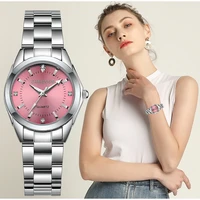 chronos women watches luxury stainless steel quartz watch waterproof wristwatch ladies watches reloj mujer