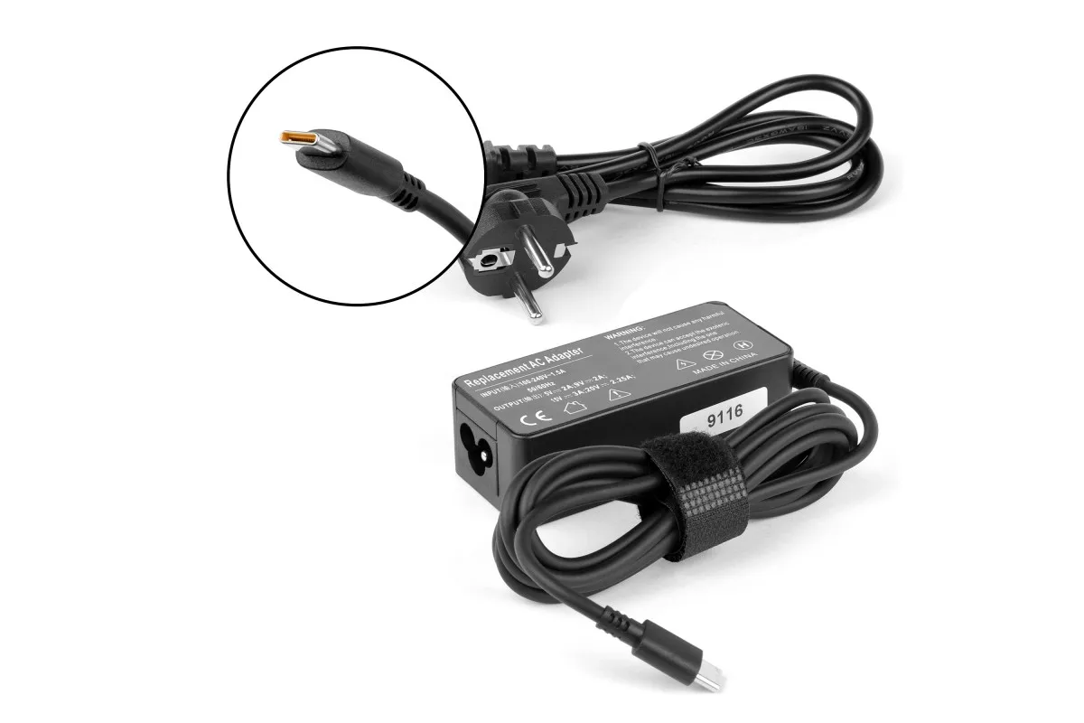 Блок питания для Lenovo 20V2.25A, 15V3A, 9V2A, 5V2A (45W) USB Type-C