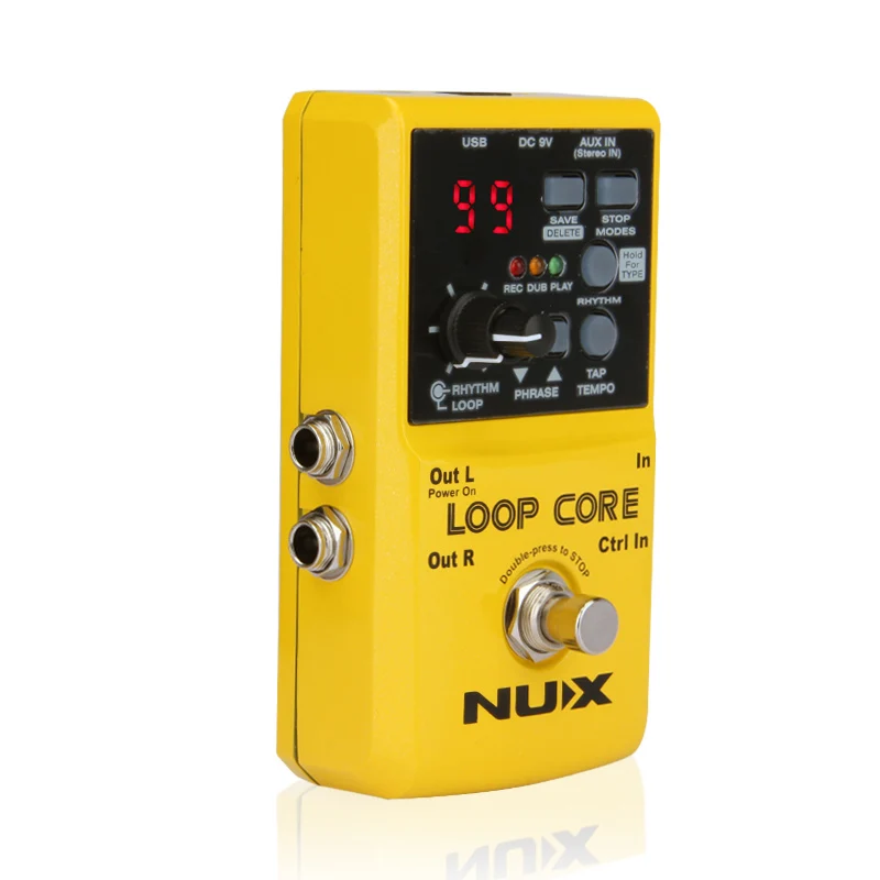 NUX Loop Core Looper гитарный эффект педаль 6 часов время записи 99 пользовательских