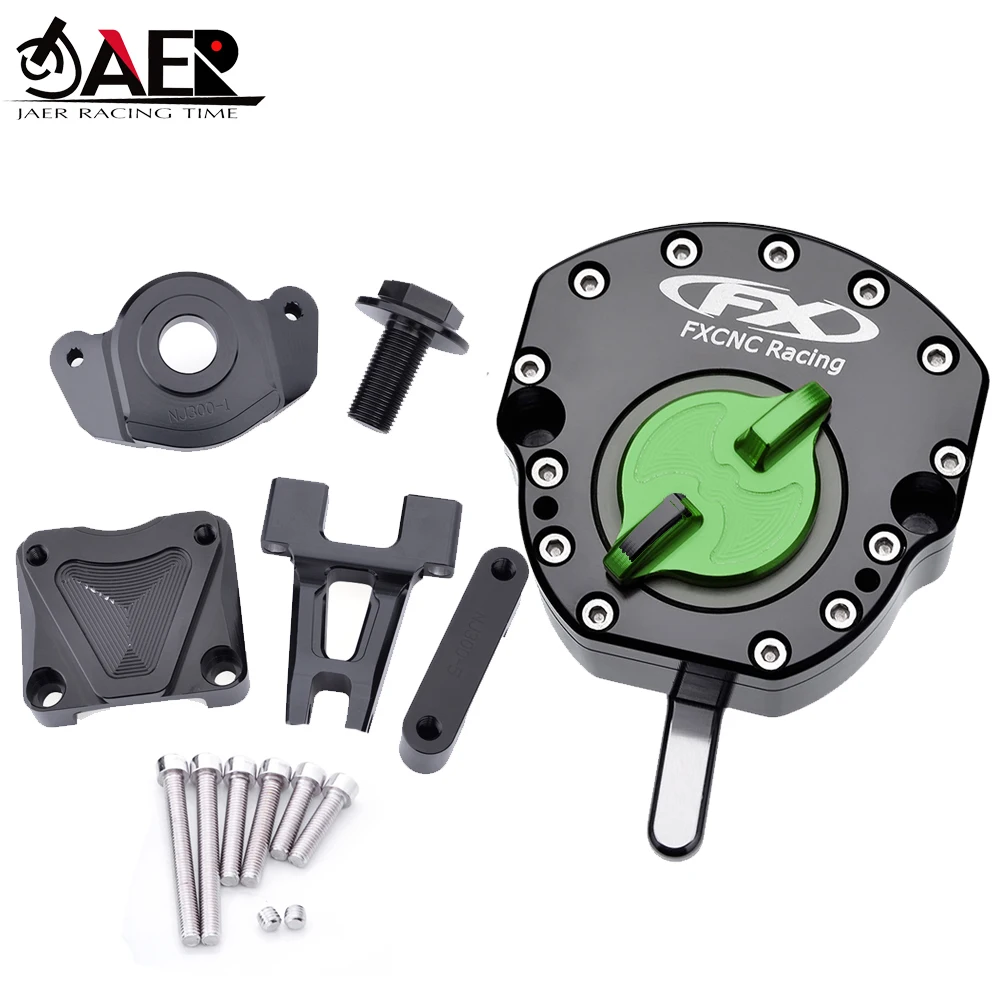 Амортизатор руля JAER с ЧПУ Реверсивный креплением для Kawasaki Ninja 300 2013 2015 250R 2008 2014| |