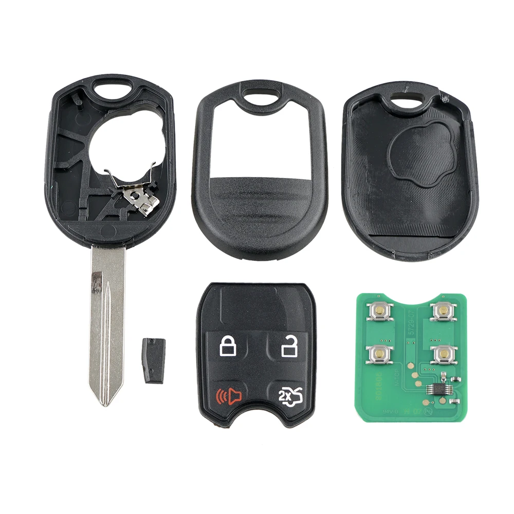 Портативный дистанционный брелок без ключа с 4 кнопками ID63 чипом 80 бит для Ford 2011